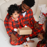 Pigiama per bambini - Tartan rosso