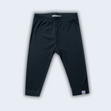 Leggings a coste in bambù Midnight