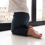 Leggings a coste in bambù Midnight