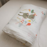 Coperta di mussola grande design Coniglietti